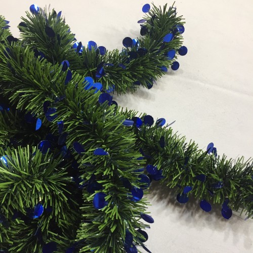 Ghirlanda verde palline mt.10