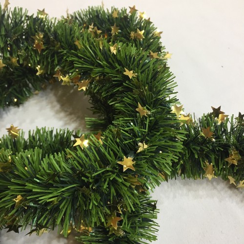 Ghirlanda verde stelline mt.10